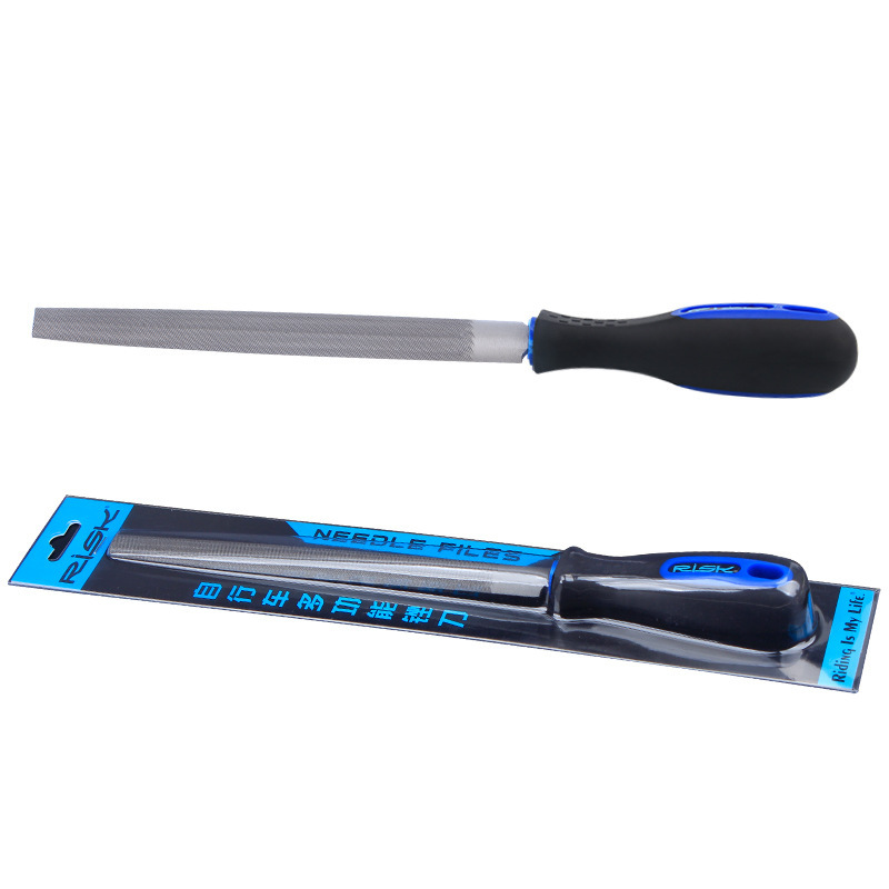RISK File for Mountain Bikes Metal Grinding File Fork Tube Cutter Trimming Deburring Steel File Tool