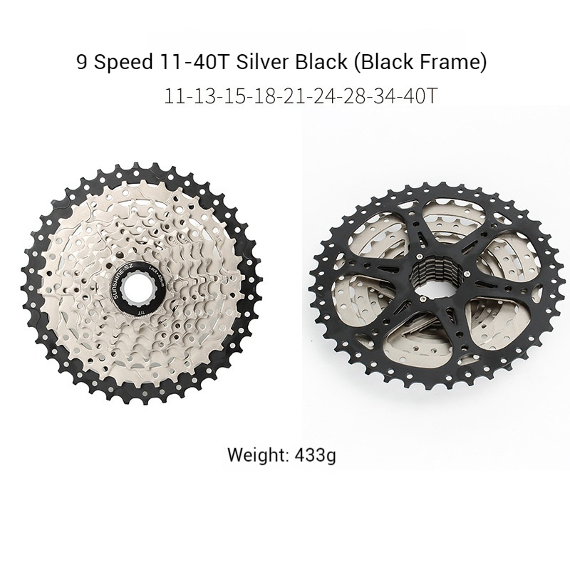 SUNSHINE Mountain Bike Cassette Flywheel 8/9/10/11-speed 36T 40T 42T 46T 50T 52T Cassette Gears