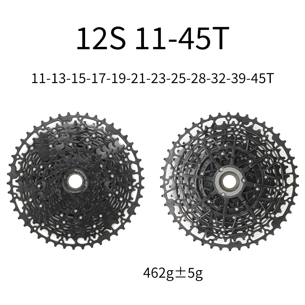 SUNSHINE-SZ HG Cassette Freewheel for MTB 9 / 10 / 11 / 12 / 13 Speed 11-40T 42T 45T 46T 48T 50T 52T All Black 2025 Version
