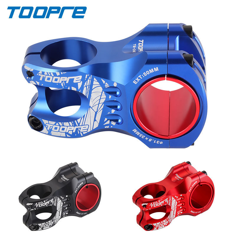 TOOPRE Bicycle Downhill Stem CNC Ultralight Hollowed 50MM Short Stem 31.8/35mm Clamp