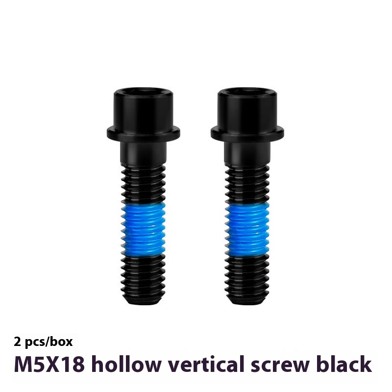 TOOPRE Titanium Alloy Hollow Stem Bolts M5x18mm for Mountain and Road Bikes, Handlebar Clamp Locking