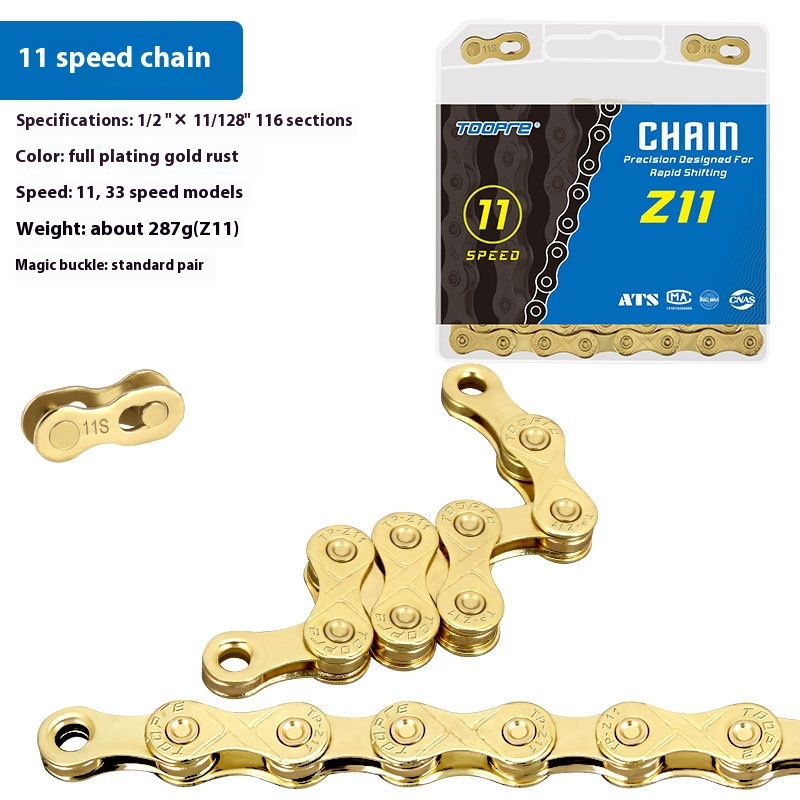 TOOPRE Mountain Bike Chain 8 9 10 11 12 Speed Road Bike 21 24 27 30S Speed Chain 116 Links