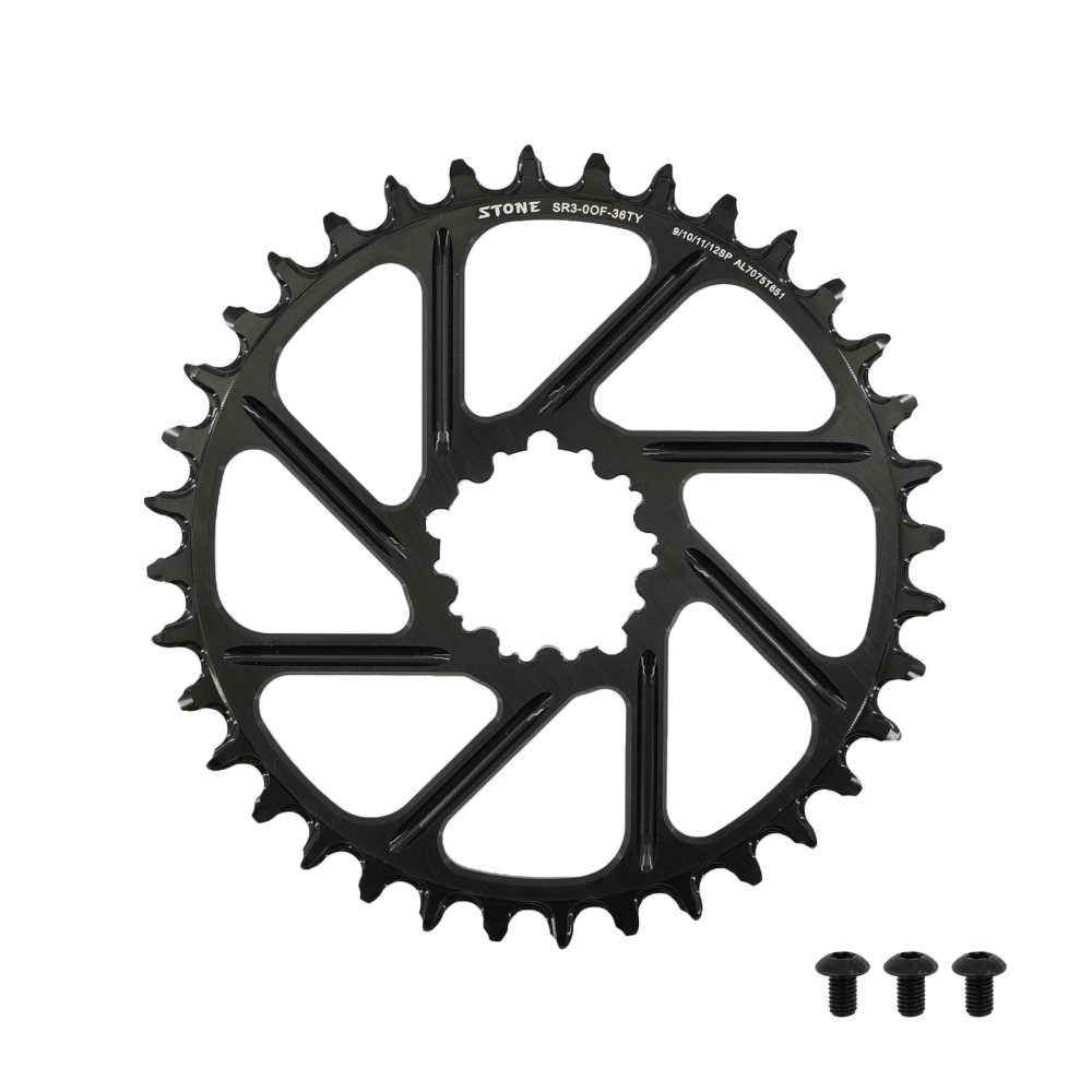 Stone Chainring Round 0mm Offset Direct Mount for Sram X9 X0 XX1 X1 30t 32 34 36 38 40 42 44 46 48T Bike Chainwheel 3 pins