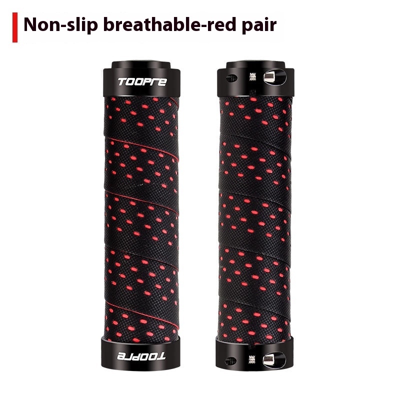 TOOPRE Bicycle Grips Anti-Slip Lock-On Handlebar Grips for Mountain Bikes  PU Handlebar Grip Accessories