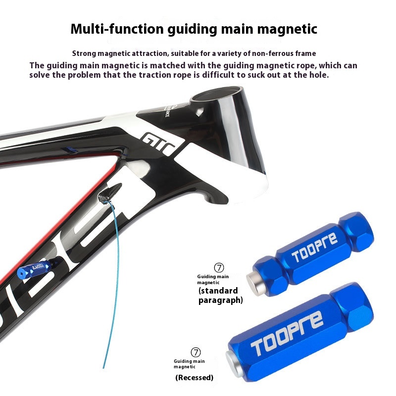 TOOPRE Mountain and Road Bike Carbon Fiber Frame Internal Routing Tool Magnetic Cable Guide Wire Threader