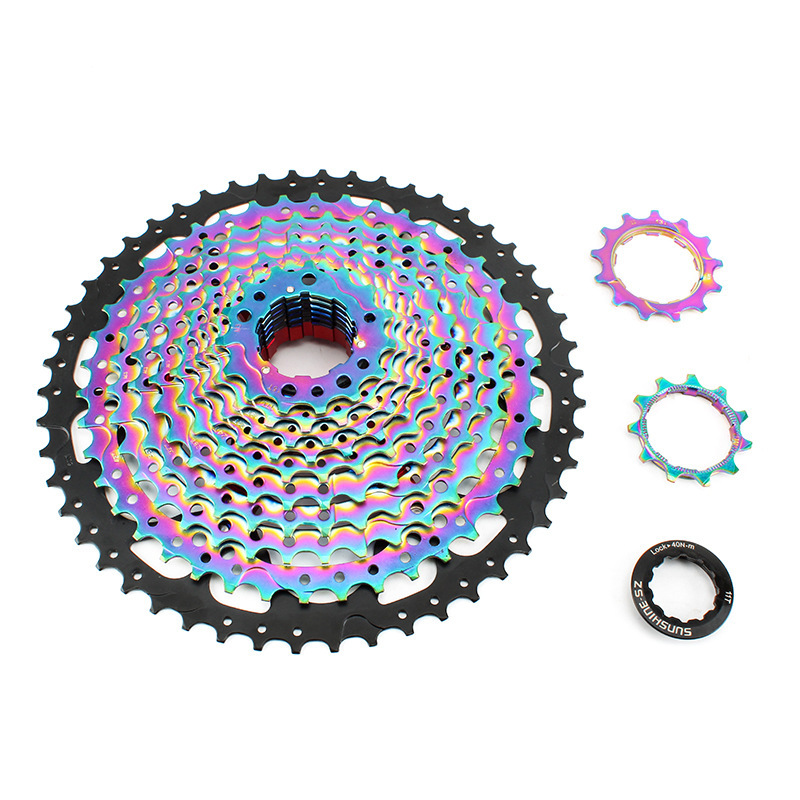 SUNSHINE mountain bike cassette flywheel HG oilslick colorful 11 12 speed 50T XT MTB