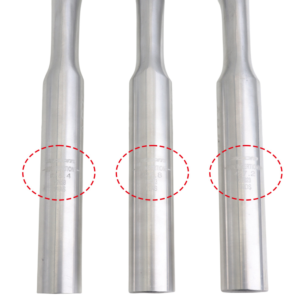DJC Bicycle Seat Post 25.4/26.8/27.2MM x230MM Seat Tube Chrome Molybdenum Steel Fixed Gear BMX Rear Floating Seatpost