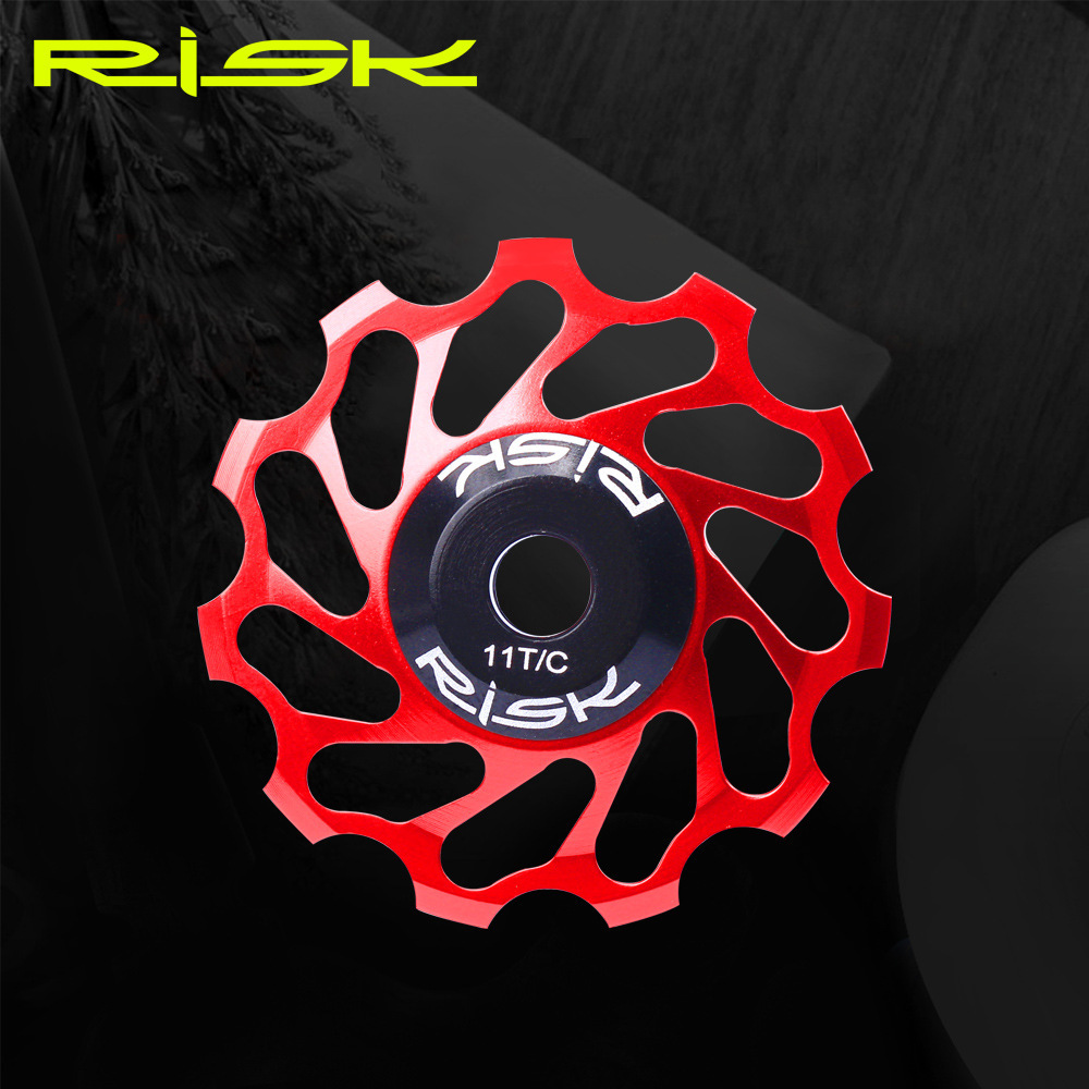 RISK Mountain/Road Bike Ceramic Rear Derailleur Guide Pulley 11T Aluminum Alloy Bearing Pulley Wheel