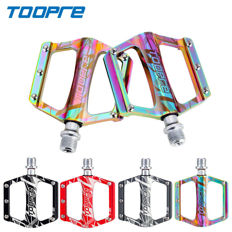 TOOPRE Bicycle Pedals MTB Folding Bike Aluminum Alloy Pedals Bearing Anti-Slip Pedal