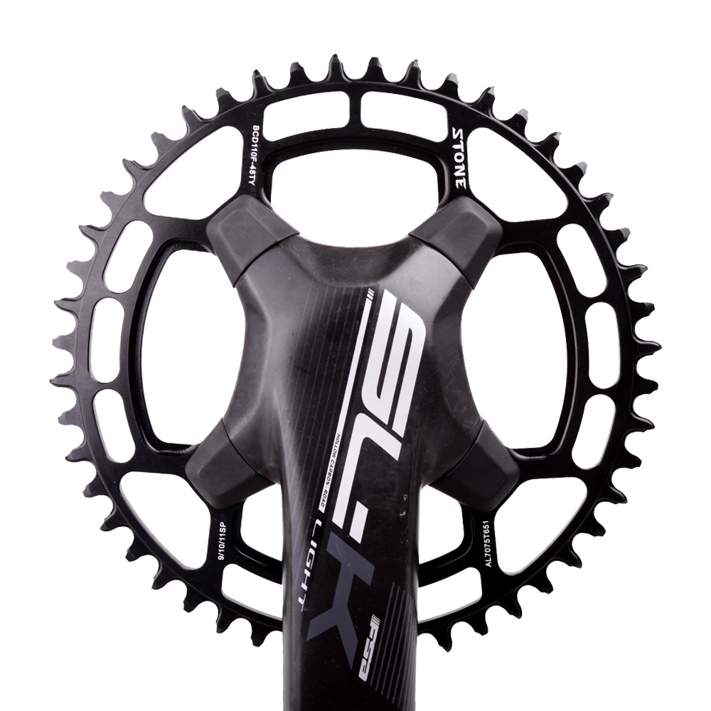 Stone 110BCD Chainring Round for FSA SLK 34 36 38 40 42 44 46 48 58T 60 tooth Road Bike Chainwheel 110ABS ABS SL K light 110F