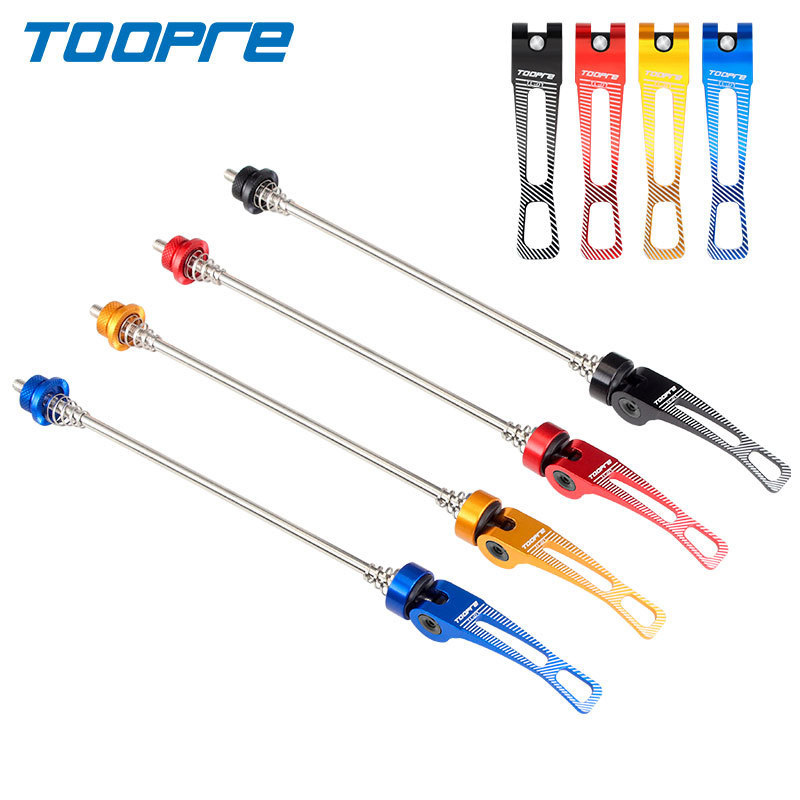 TOOPRE Bicycle Quick Release Skewer Mountain Road Bike Hub Axle Stainless Steel Nuts Front and Rear Axle