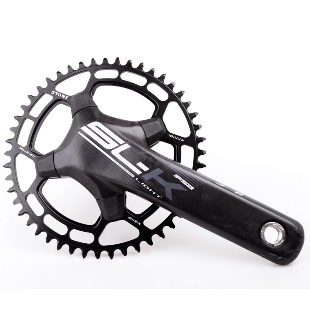Stone 110BCD Chainring Round for FSA SLK 34 36 38 40 42 44 46 48 58T 60 tooth Road Bike Chainwheel 110ABS ABS SL K light 110F