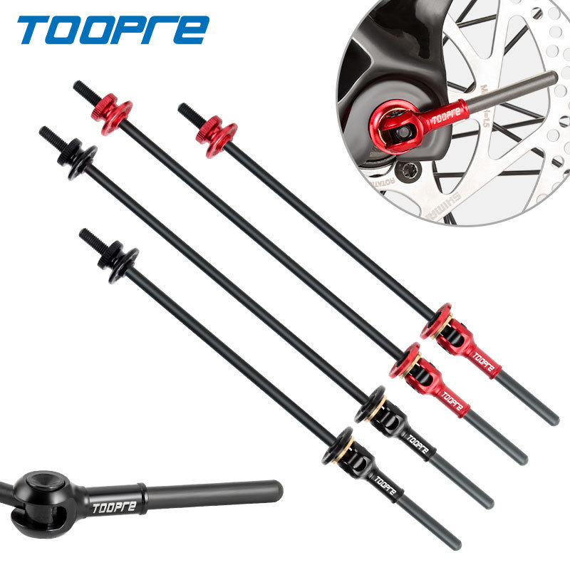 TOOPRE Mountain Bike Titanium Quick Release Skewer Carbon Fiber Titanium Axle Quick Release Skewer Road Bike Wheel Hub Skewer