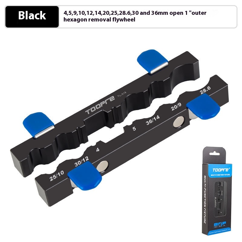 TOOPRE Bicycle Bench Vise Maintenance Clamp for Hubs Pedals Axles Forks and Wheelsets