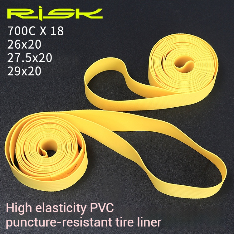 RISK Tire Liner 26-inch Mountain/Road Bike 700C Wheel Tire Inner Tube PVC Liner puncture-proof tire pad