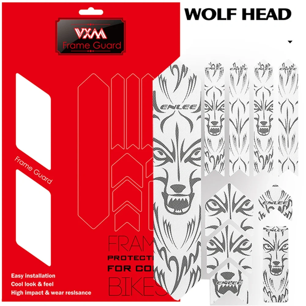 VXM 3D bicycle detachable stickers, road protection, car hood accessories, anti scratch frame protector, anti fall safety NEW