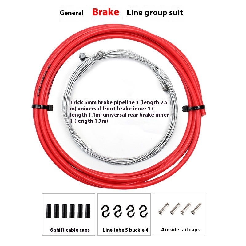 TRLREQ Bicycle Brake Cable Housing Set Inner Core Wire Mountain Road Bike Shifting Brake Line Kit