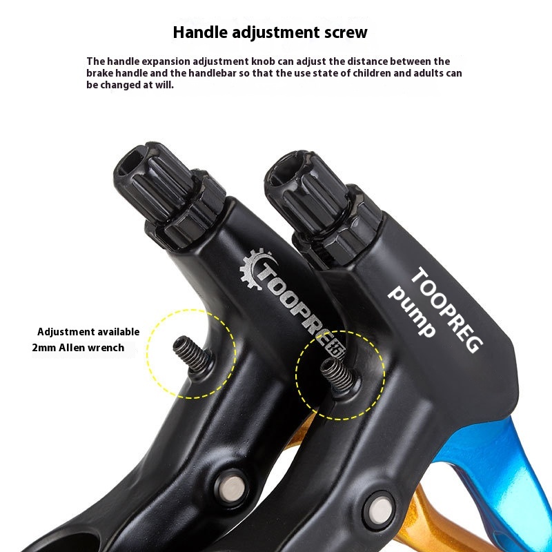 TOOPRE Bicycle Brake Lever Handles Colorful Aluminum Alloy for Mountain Bikes FR5 Brake Levers Universal for Kids' Bikes
