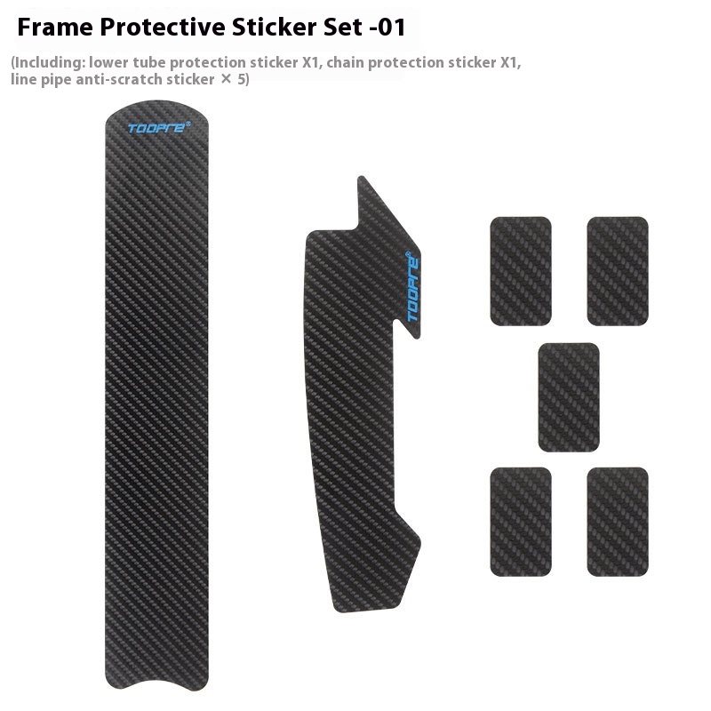 TOOPRE Bicycle Chainstay Protector Decals Frame Protection Stickers for Mountain and Road Bikes