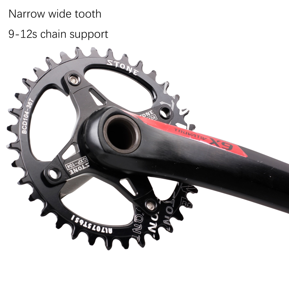 Stone Chainring Round 104BCD for Shimano M780 M610 670 for Sram X0 X7 X5 X9 30 34 40 46 48T Bike Chainwheel 12s 12 Speed 104 bcd