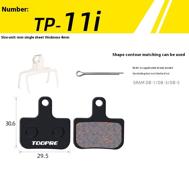 TOOPRE Mountain Bike Brake Pads Resin Semi-Metallic Disc Brake Pads for M446 355 395 BB5