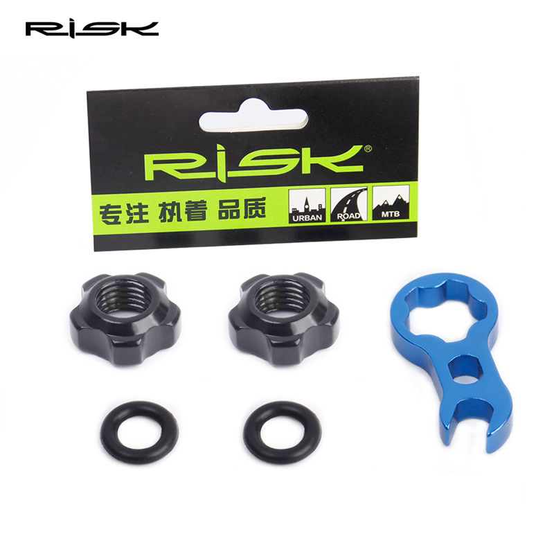 RISK Presta Valve Nut Mountain Road Fixed Gear Bicycle Inner Tube Valve Aluminum Alloy Vacuum Tire Valve Cap