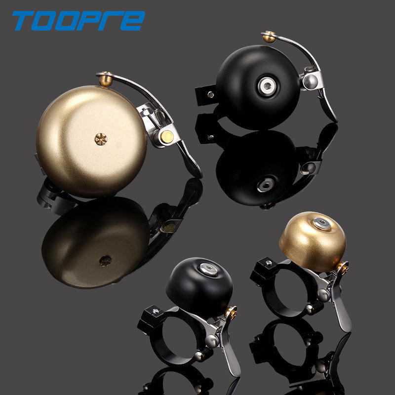 TOOPRE Bicycle Copper Bell Mountain Road Fixed Gear Manual Retro Bell Horn Bike Super Loud Sound Quality