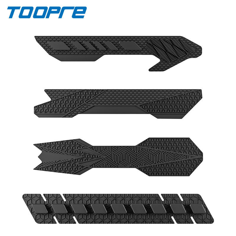 TOOPRE Bicycle Silicone Chain Protector Stickers Scratch-Resistant Frame Protection for Mountain and Road Bikes