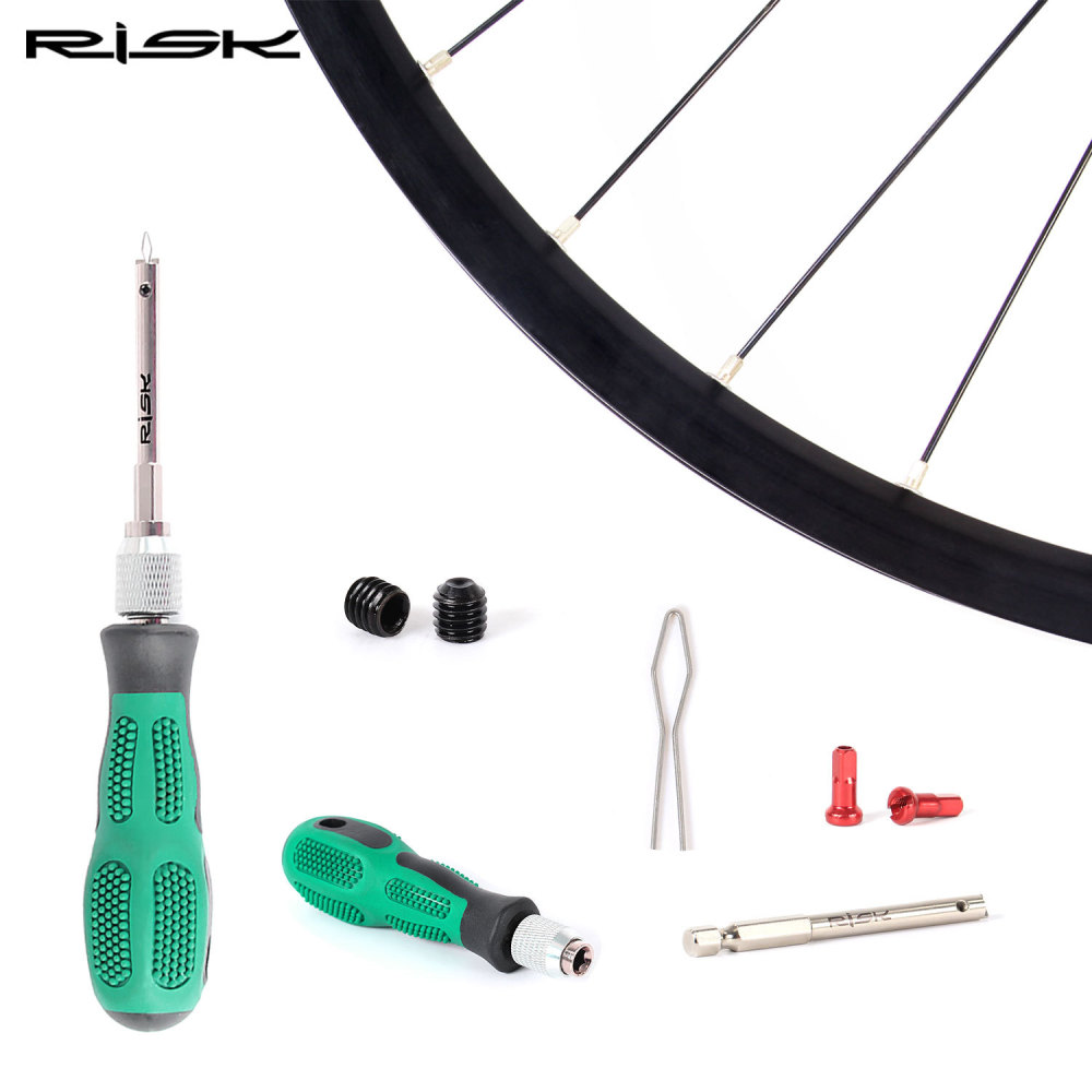 RISK Bicycle Spoke Nipple Installation Tool Wheel Rim Spoke Nipple Fixer Wheelset Spoke Nipple Connector Tool