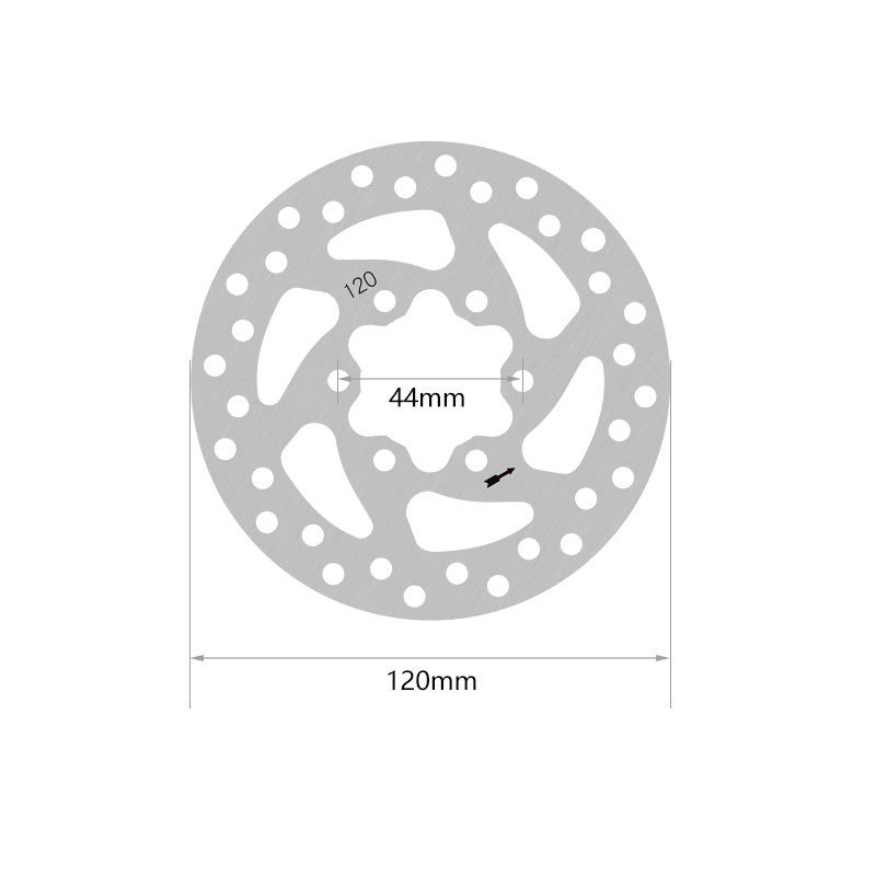 TOOPRE Electric Scooter Right Disc Brake for Folding Electric Bikes with 8/10 Inch Front and Rear Brake Calipers