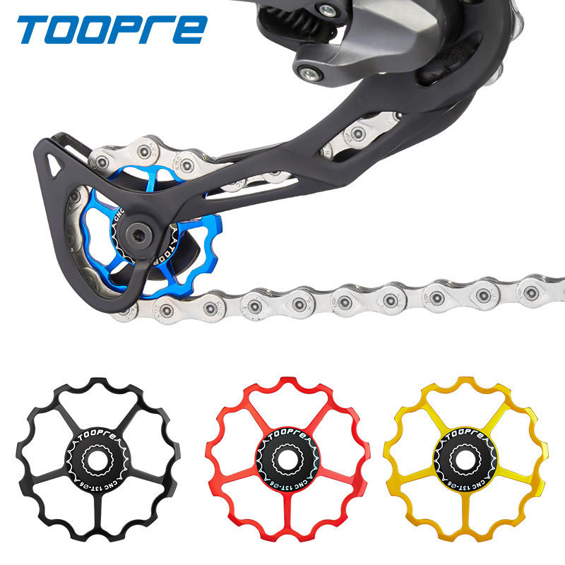 TOOPRE Rear Derailleur Pulley for Bicycles Ceramic Bearing Gear for 11T 13T Transmission of Mountain and Road Bikes