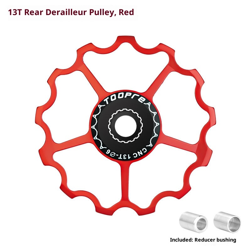 TOOPRE Rear Derailleur Pulley for Bicycles Ceramic Bearing Gear for 11T 13T Transmission of Mountain and Road Bikes