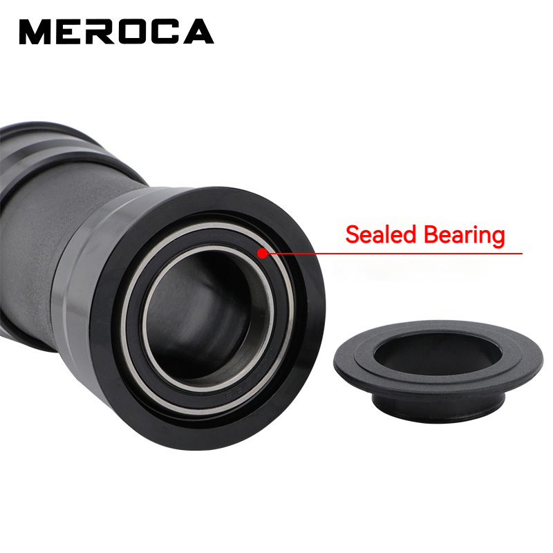 MEROCA Bike Bottom Bracket BB386 EVO PF30 BB386 to Shimano Crankset 24mm Press-in Bottom Bracket BB