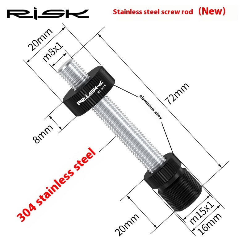 RISK Bicycle Square Taper Bottom Bracket Sleeve Fixing Bolt Anti-loosening Screw Auxiliary Repair Tool Accessory