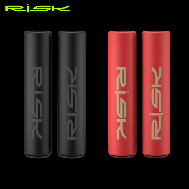 RISK Bicycle Handlebar Foam Grip Shock-Absorbing Foam Grip Mountain Bike Mini Bike Non-Slip Grip with Bar End Plugs