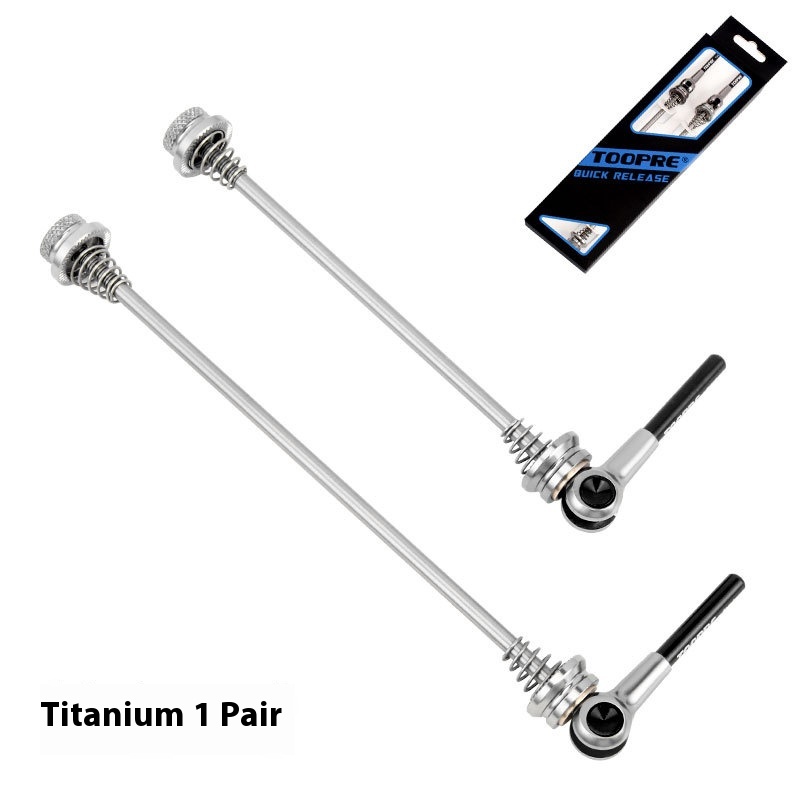 TOOPRE Mountain Bike Quick Release Skewer Titanium Alloy Extended Axle Road Bike Wheel Hub Fixed Skewer