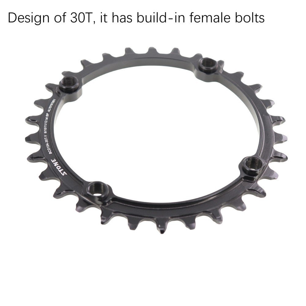 Stone Chainring Round 104BCD for Shimano M780 M610 670 for Sram X0 X7 X5 X9 30 34 40 46 48T Bike Chainwheel 12s 12 Speed 104 bcd