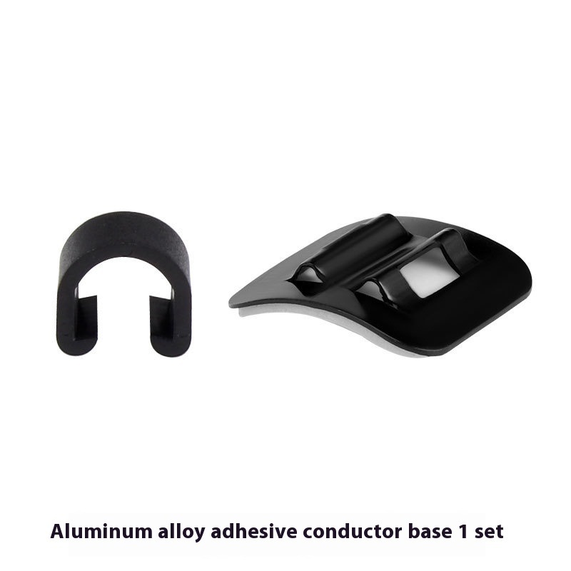 TOOPRE Bicycle C-Type Clip Wire Guide Frame Wire Holder Double-sided Tape Aluminum Alloy Oil Pipe Fixed Seat