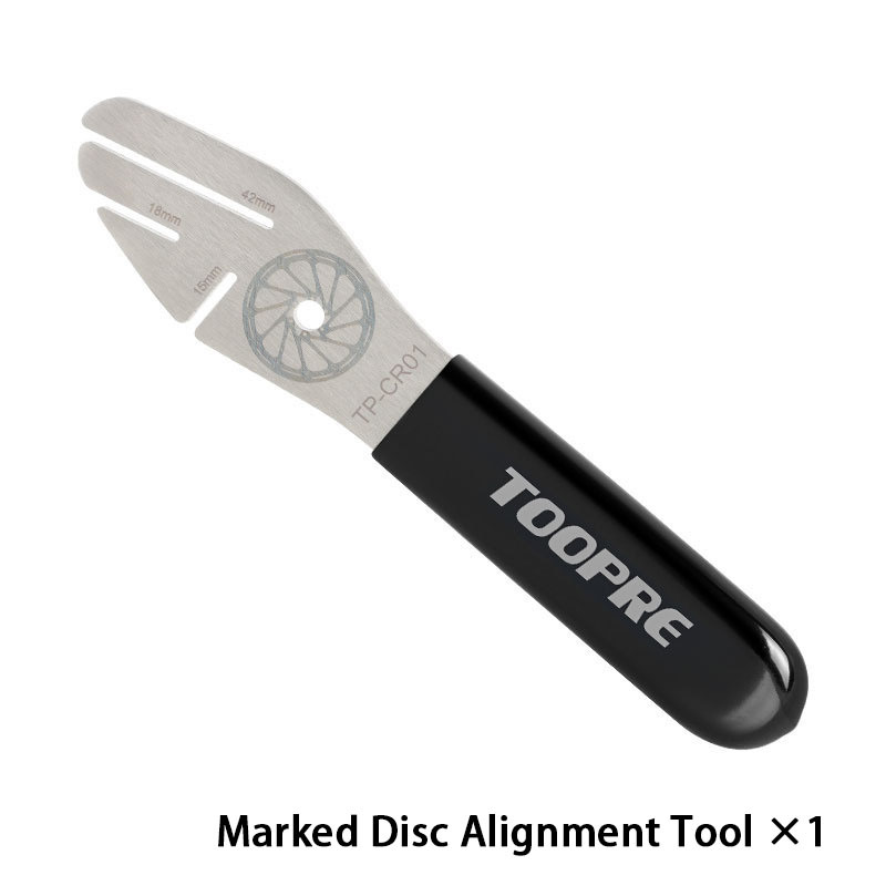 TOOPRE Bicycle Disc Brake Rotor Maintenance Tool, Anti-Rub Rotor Gap Adjustment Deformation Correction Brake Rotor Truing Wrench