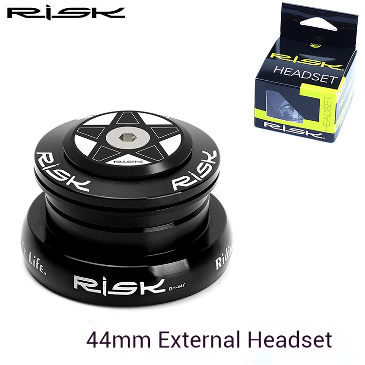 RISK44 Straight Tube Steerer Tube Headset Bearing 1.5 Steerer Tube Fork Base Conversion Adapter Press-Fit Headset
