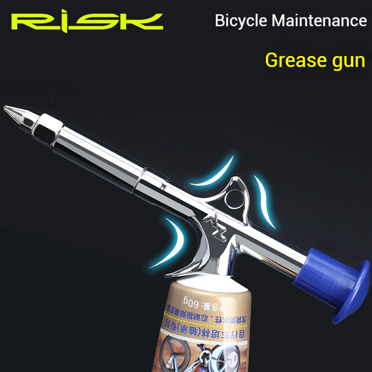RISK KENWAY Mountain Bike Hub Grease Gun with PTFE Grease Injector Lubrication Tool