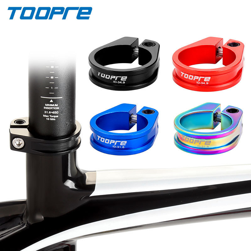 TOOPRE Mountain/Road Bike Seatpost Clamp Locking Ring Clamp 31.8/34.9mm
