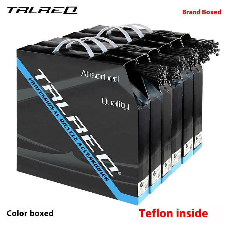 TRLREQ Teflon Brake Cable Core and Shifter Inner Cable Teflon Coated Stainless Steel Cables for Road and Mountain Bikes