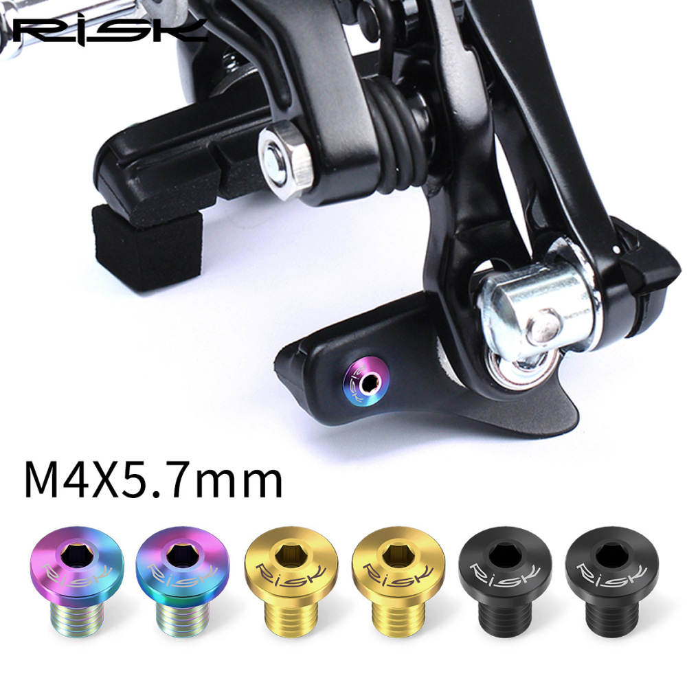 RISK Road Bike Titanium Alloy Brake Pad Fixing Screws Anti-Slip Brake Pads 5800 UT 6800 DA 9000