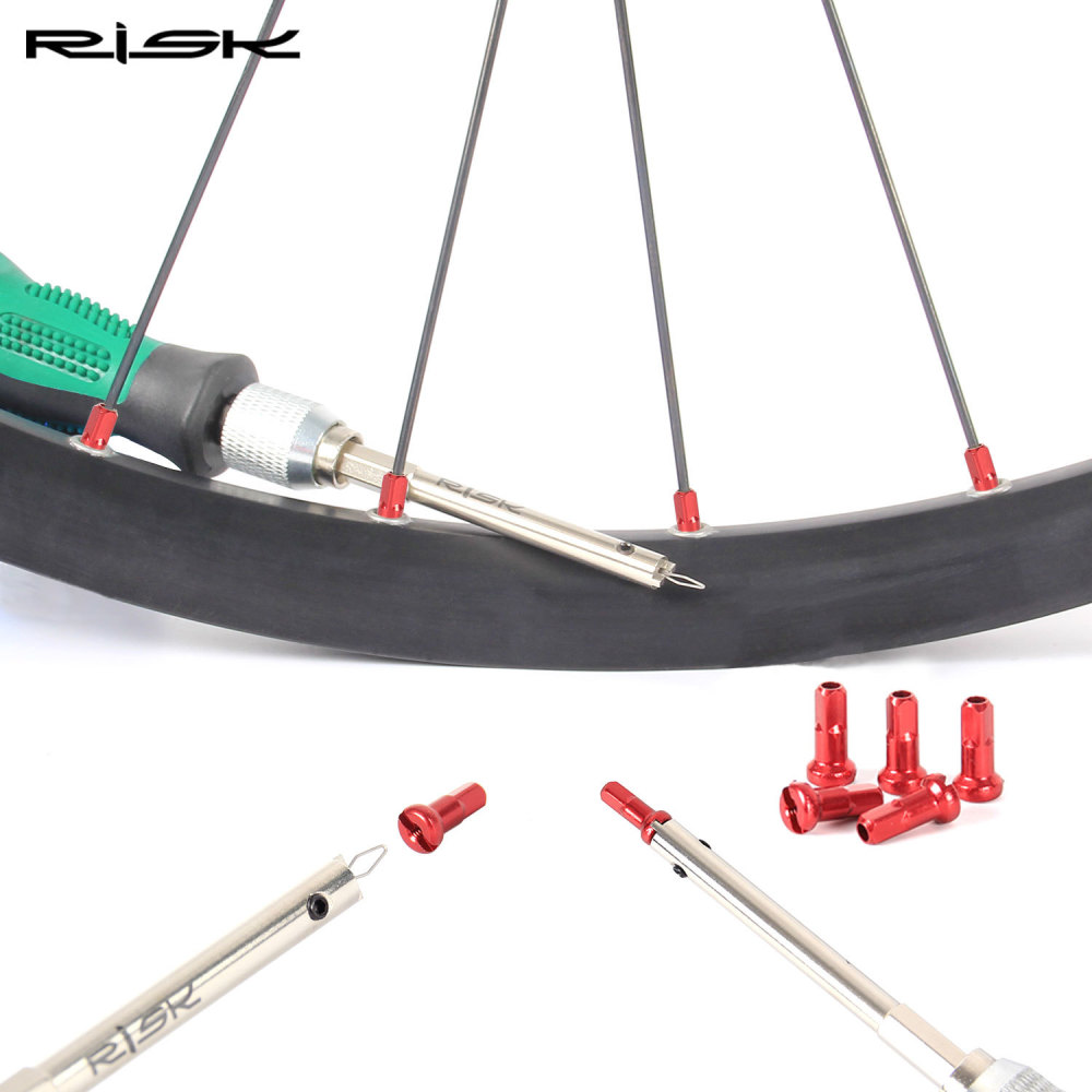 RISK Bicycle Spoke Nipple Installation Tool Wheel Rim Spoke Nipple Fixer Wheelset Spoke Nipple Connector Tool