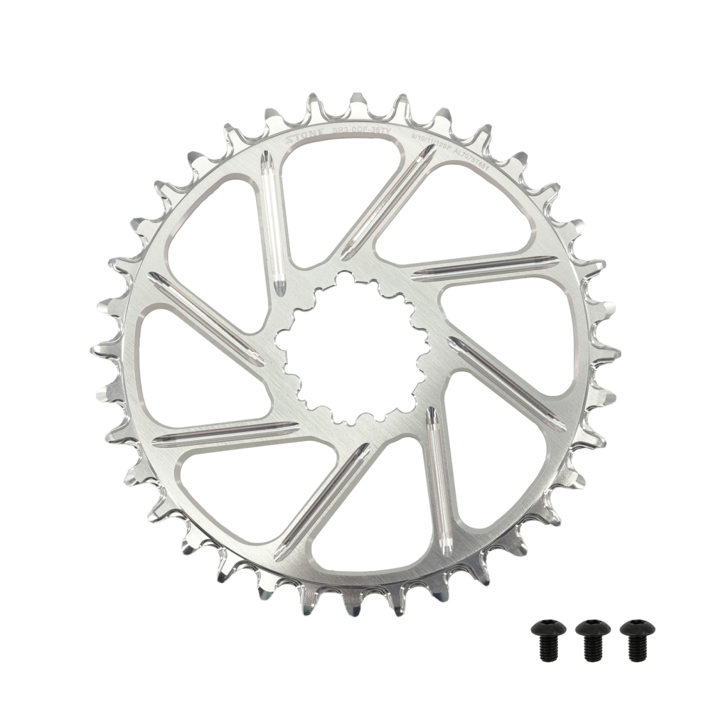 Stone Chainring Round 0mm Offset Direct Mount for Sram X9 X0 XX1 X1 30t 32 34 36 38 40 42 44 46 48T Bike Chainwheel 3 pins bolts gxp