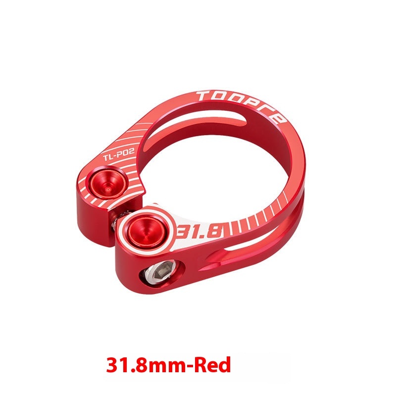 TOOPRE Bicycle Seatpost Clamp 31.8 34.9mm Hollow Locking Seat Tube Clamp Ring Seatpost Lock Buckle