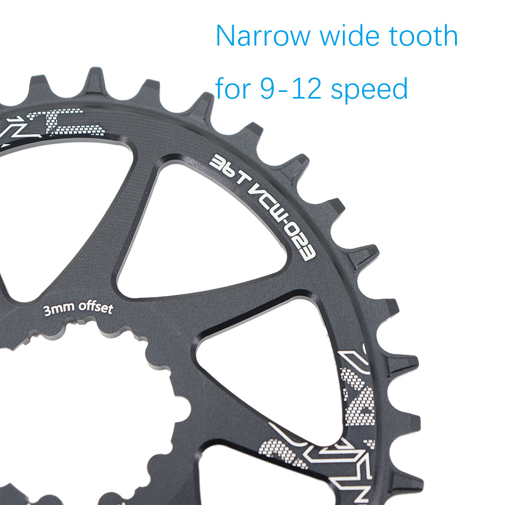 Deckas Oval Chainring GXP 3mm 6mm Offset Direct Mount for Sram GXP XX1 Eagle X01 X1 X0 X9 32T 34T 36 38 MTB Road Bike 6 mm