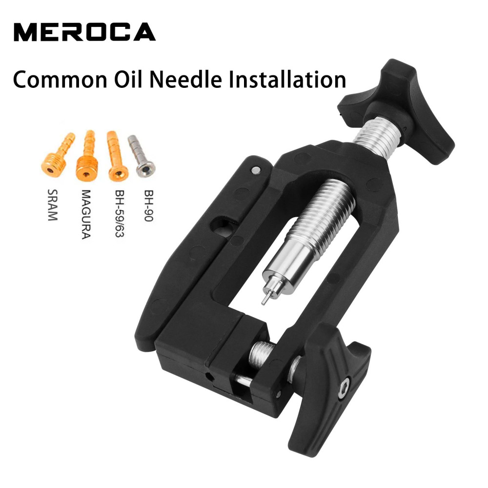 MEROCA Oil Needle Installation Tool for Mountain Bikes T-Head 5-Line Body Compression Ring Insertion Tool Oil Hose Cutting Tool
