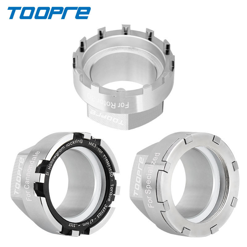 TOOPRE Mountain Bike Spider Lockring Removal Tool for ROTOR Crankset Installation